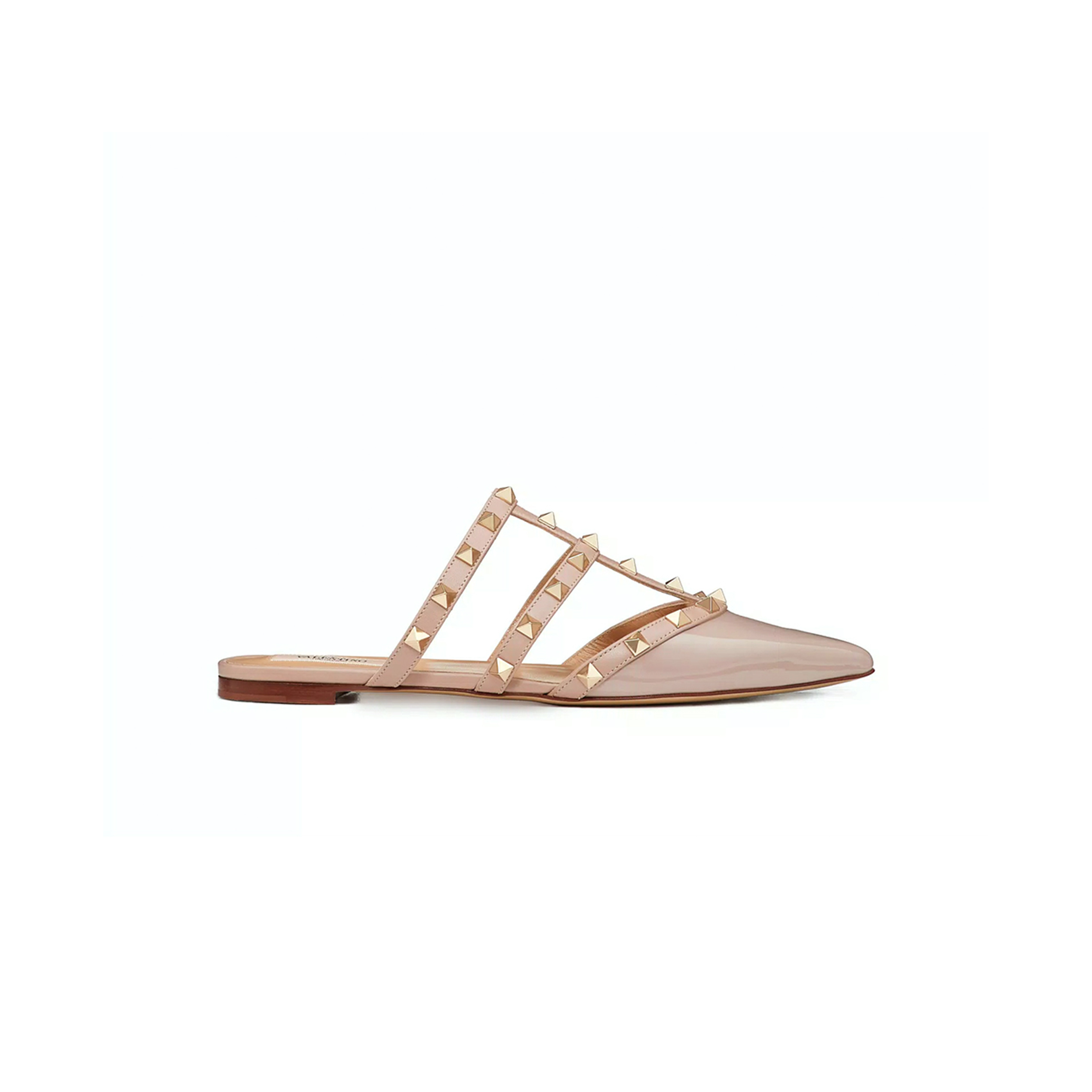 Va1e*ntin0 rockstud patent-leather mule 5w2s0h15vnw_p45